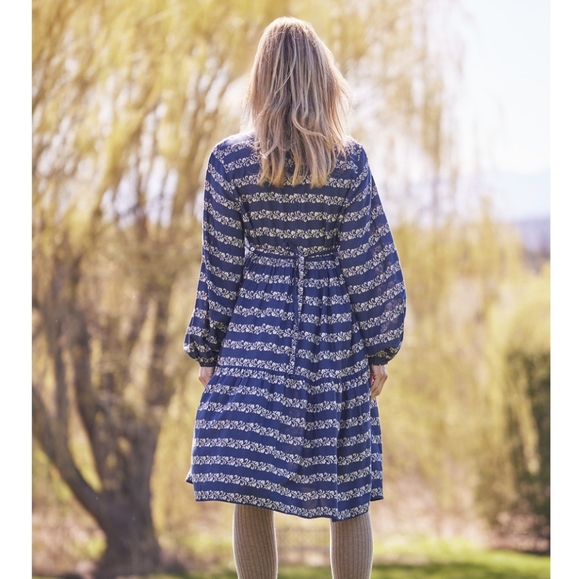 April Cornell Boho Flowerpot Midi Dress Sz XS NWOT - Picture 2 of 16